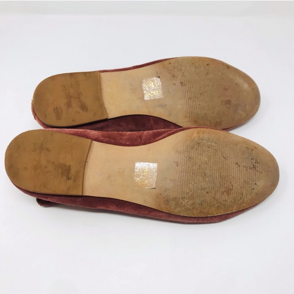 Madewell Suede Inga Lace-up Almond Toe Flats Size 7.5 - Picture 5 of 7